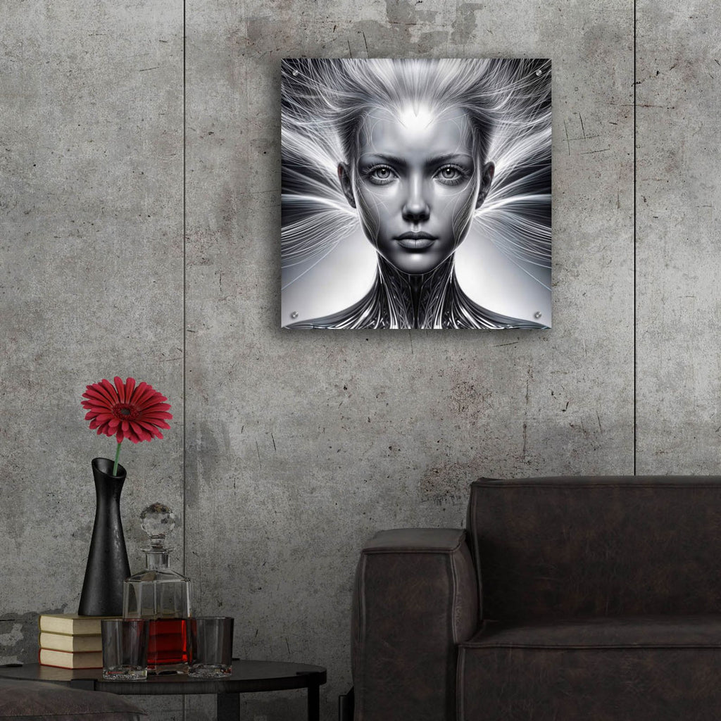 Neural Network by Rey Klimt - 24x24 acrylic wall art in a room