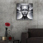 Neural Network by Rey Klimt - 24x24 acrylic wall art in a room