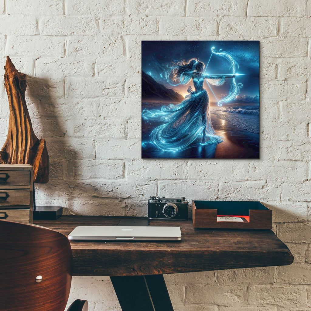Night Archer 2 by Rey Klimt - 12x12 acrylic wall art in a room