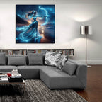 Night Archer 2 by Rey Klimt - 36x36 acrylic wall art in a room