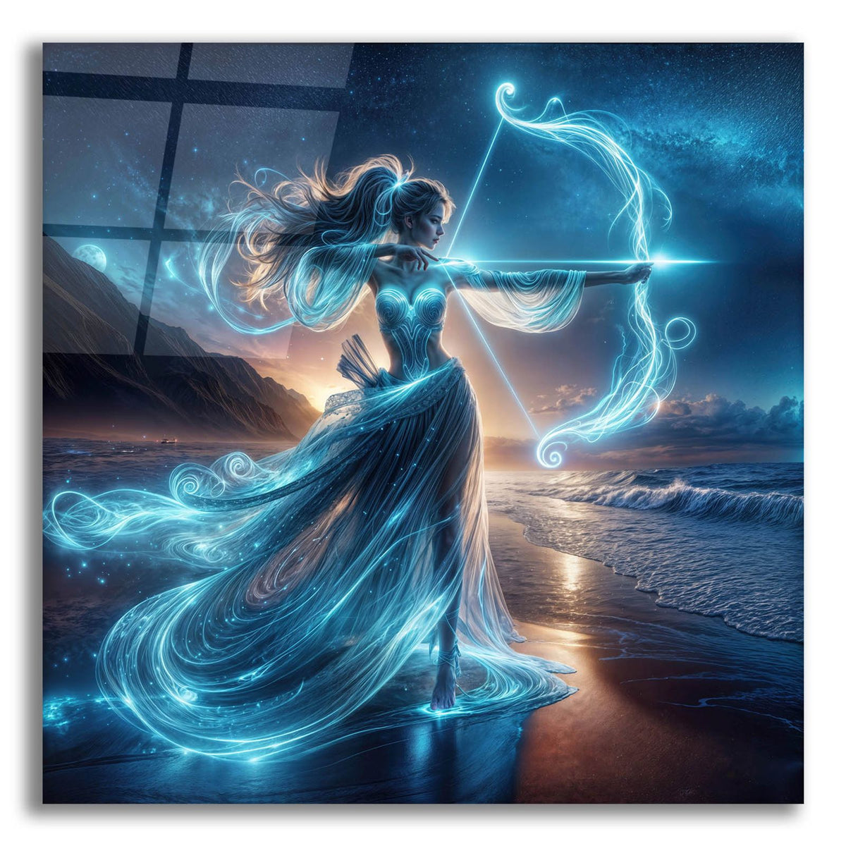 Night Archer 2 by Rey Klimt acrylic glass wall art