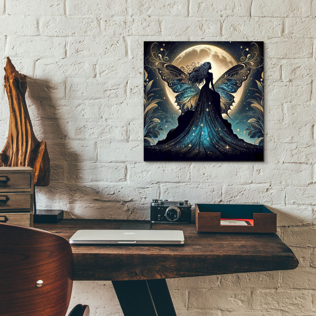 Night Butterfly by Rey Klimt - 12x12 acrylic wall art in a room