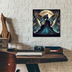 Night Butterfly by Rey Klimt - 12x12 acrylic wall art in a room