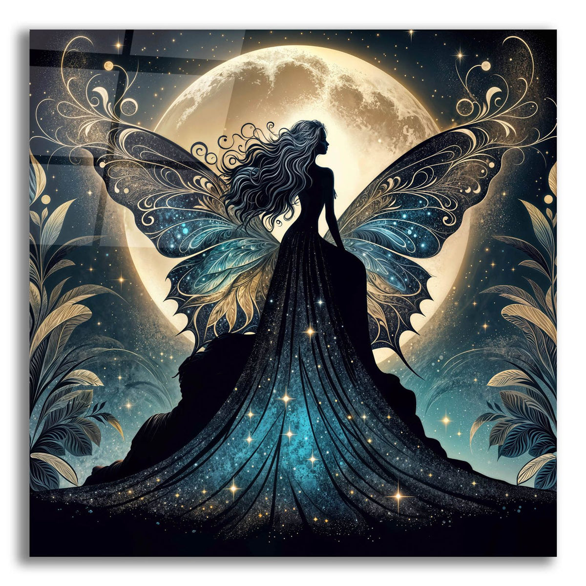 Night Butterfly by Rey Klimt acrylic glass wall art