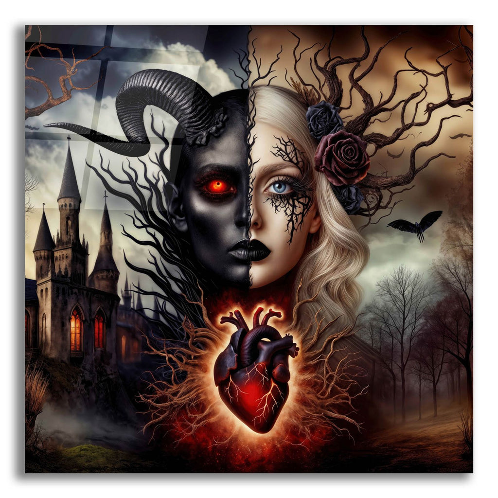 One Heart - Two Souls by Rey Klimt acrylic glass wall art