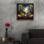 Open To Travel 4 by Rey Klimt - 24x24 acrylic wall art in a room