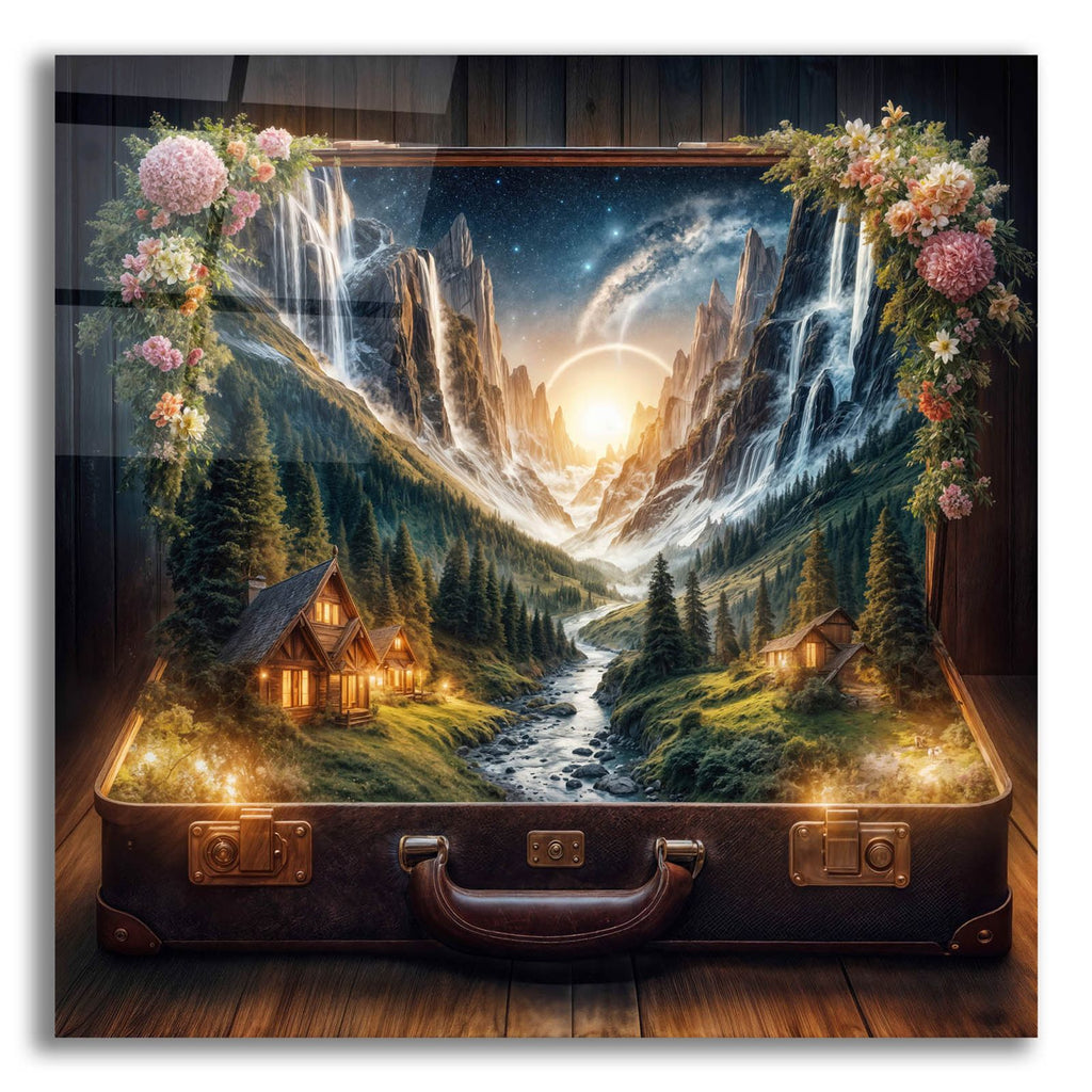 Open To Travel 4 by Rey Klimt acrylic glass wall art