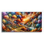 Painted Landscape Anstract by Rey Klimt acrylic glass wall art