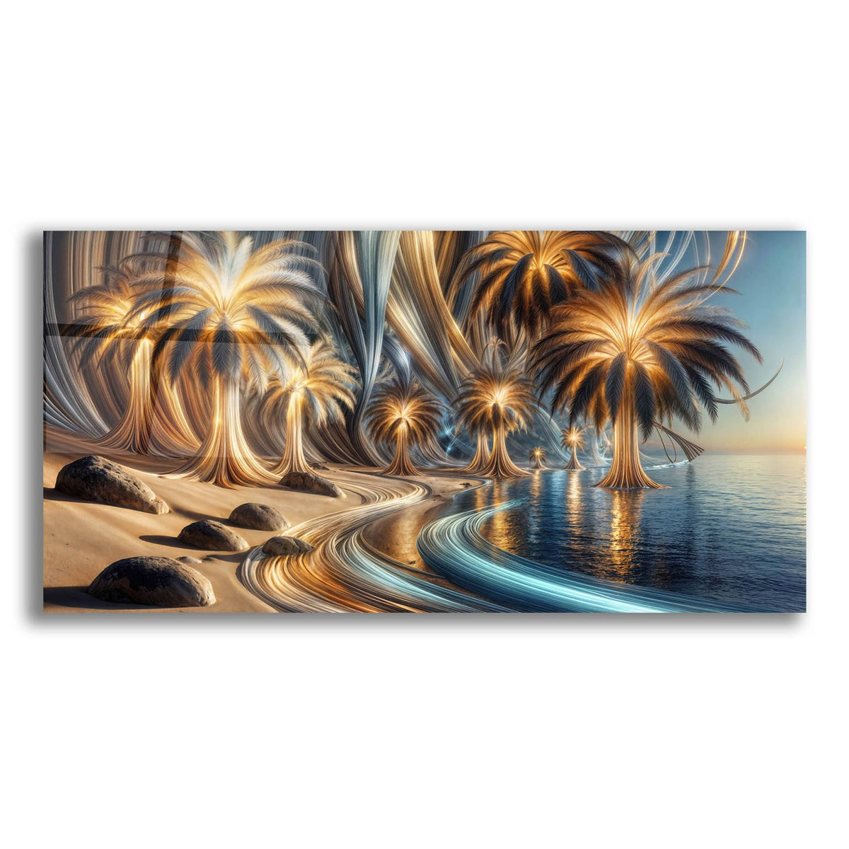 Palm Beach Abstract 1 by Rey Klimt acrylic glass wall art
