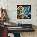 Palm Beach Abstract 4 by Rey Klimt - 12x12 acrylic wall art in a room