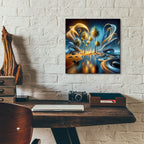 Palm Beach Abstract 4 by Rey Klimt - 12x12 acrylic wall art in a room