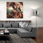 Pirate Girl by Rey Klimt - 36x36 acrylic wall art in a room