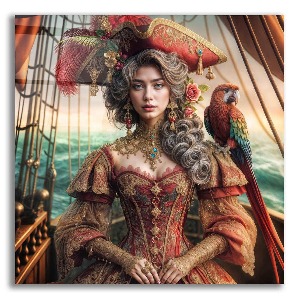 Pirate Girl by Rey Klimt acrylic glass wall art
