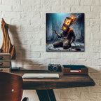 Plugged In by Rey Klimt - 12x12 acrylic wall art in a room
