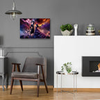 Power Couple 2 by Rey Klimt - 24x16 acrylic wall art in a room
