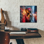 Pulse Of The City by Rey Klimt - 12x12 acrylic wall art in a room