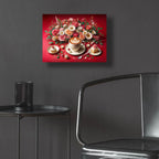 Red Coffee Still Life by Rey Klimt - 16x12 acrylic wall art in a room
