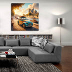 Retro Paris by Rey Klimt - 36x36 acrylic wall art in a room