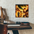 Sailing Into Sunrise by Rey Klimt - 12x12 acrylic wall art in a room