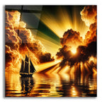 Sailing Into Sunrise by Rey Klimt acrylic glass wall art