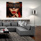 Secrets Are Safe by Rey Klimt - 36x36 acrylic wall art in a room