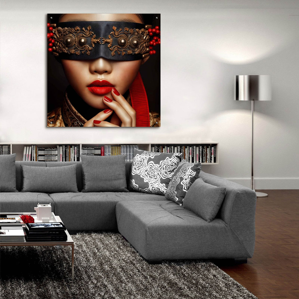 Secrets Are Safe by Rey Klimt - 36x36 acrylic wall art in a room