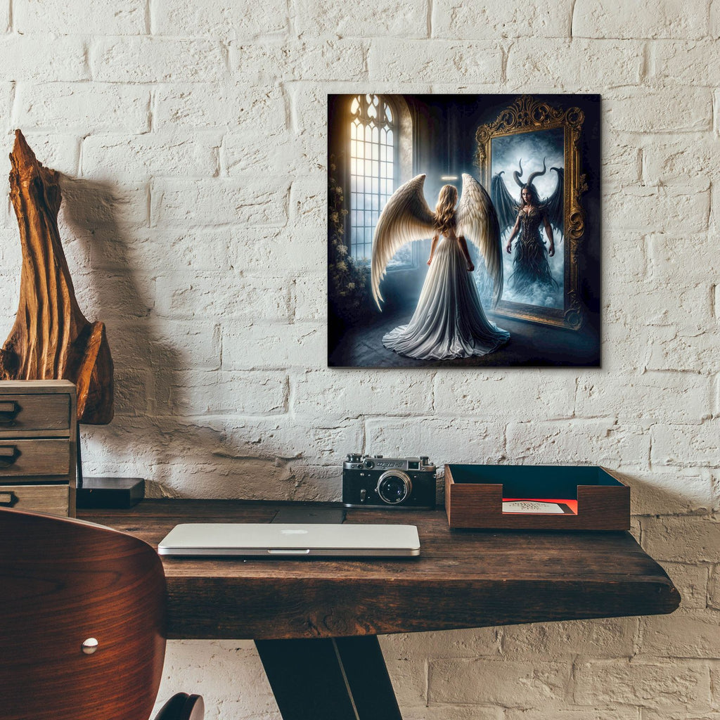 Self Reflection by Rey Klimt - 12x12 acrylic wall art in a room