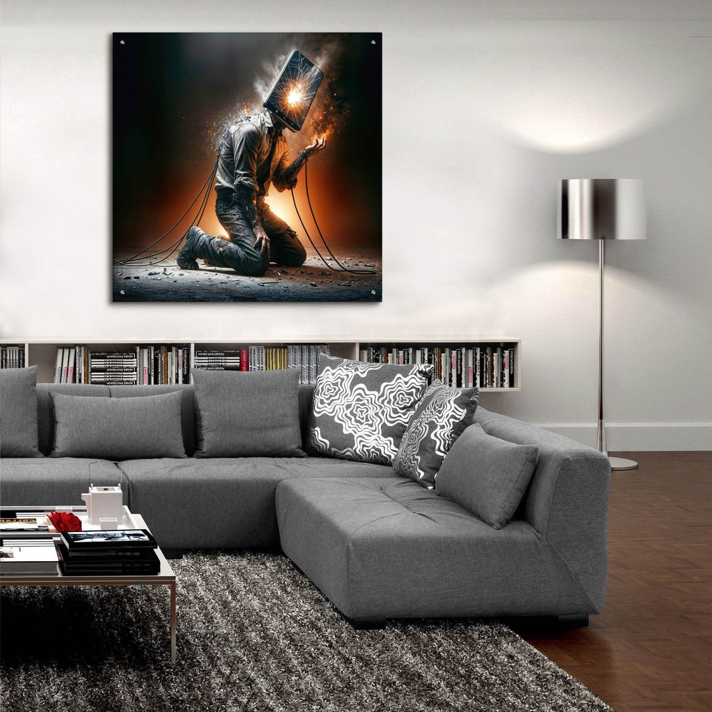 Slave To Device by Rey Klimt - 36x36 acrylic wall art in a room
