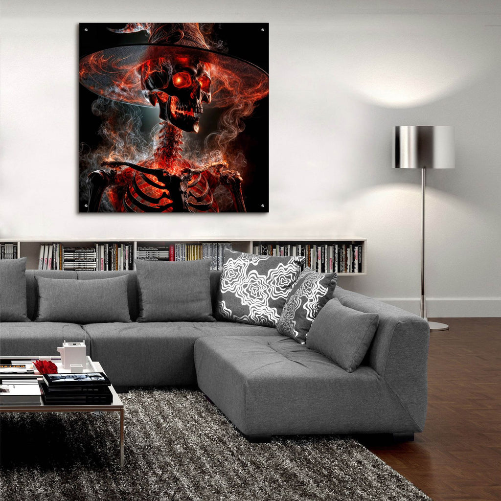 Smoking Kills by Rey Klimt - 36x36 acrylic wall art in a room