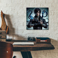 Snake Master by Rey Klimt - 12x12 acrylic wall art in a room