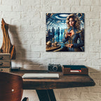 Space Cafe by Rey Klimt - 12x12 acrylic wall art in a room