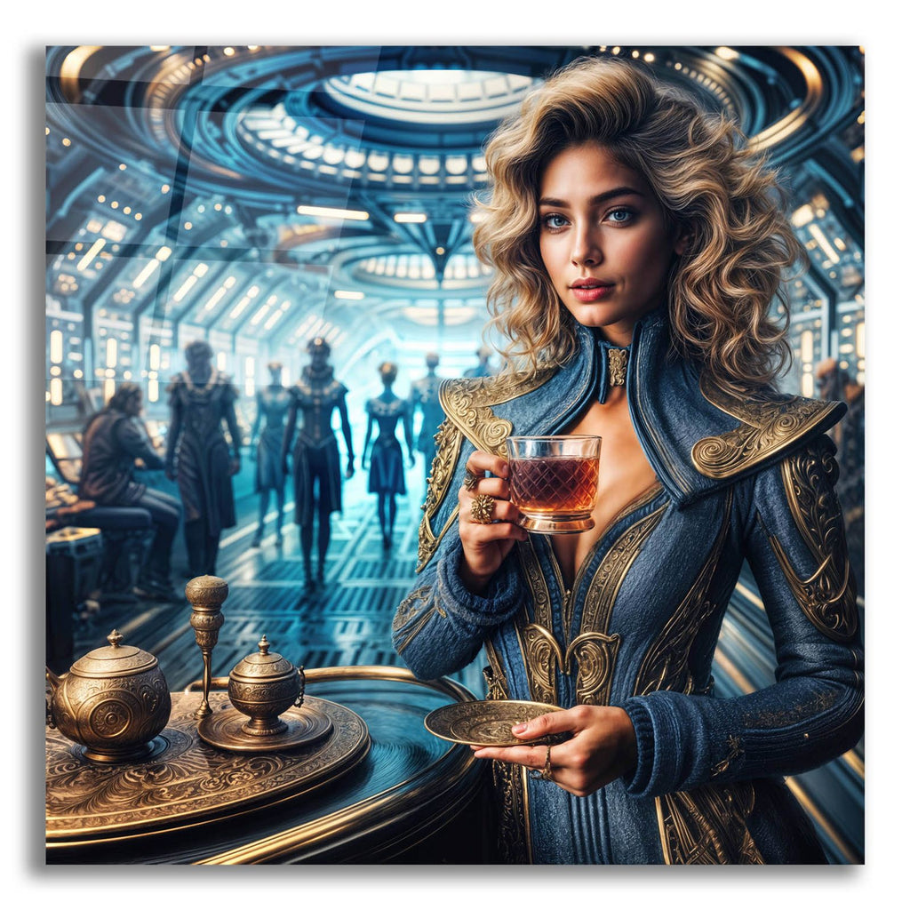 Space Cafe by Rey Klimt acrylic glass wall art