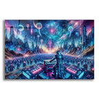 Space Party by Rey Klimt acrylic glass wall art