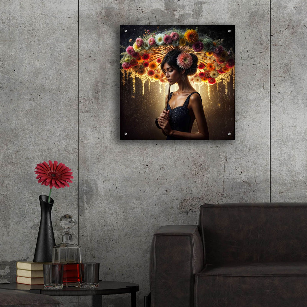 Spring Rain by Rey Klimt - 24x24 acrylic wall art in a room
