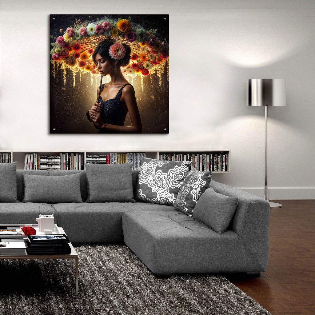 Spring Rain by Rey Klimt - 36x36 acrylic wall art in a room