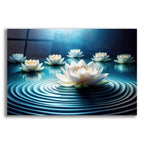 Still Lotus Flowers by Rey Klimt acrylic glass wall art