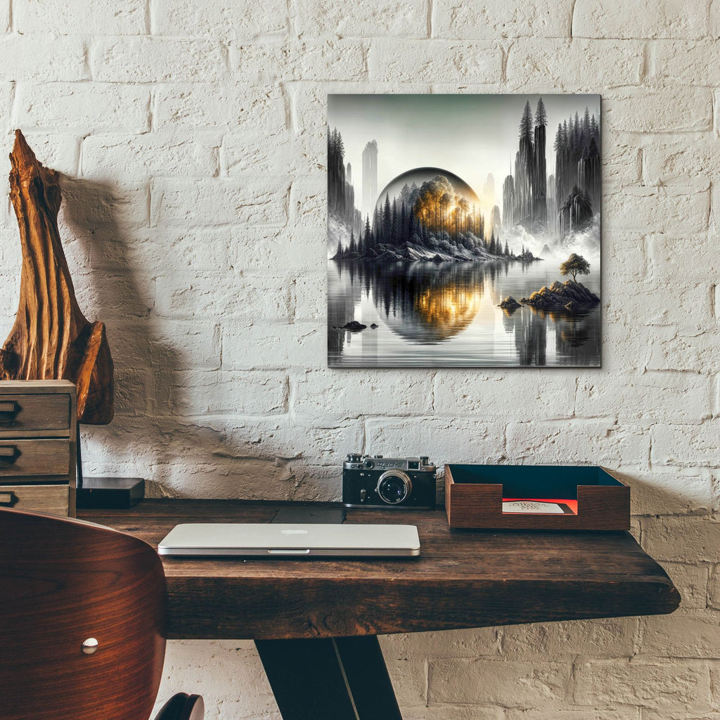 Still World by Rey Klimt - 12x12 acrylic wall art in a room