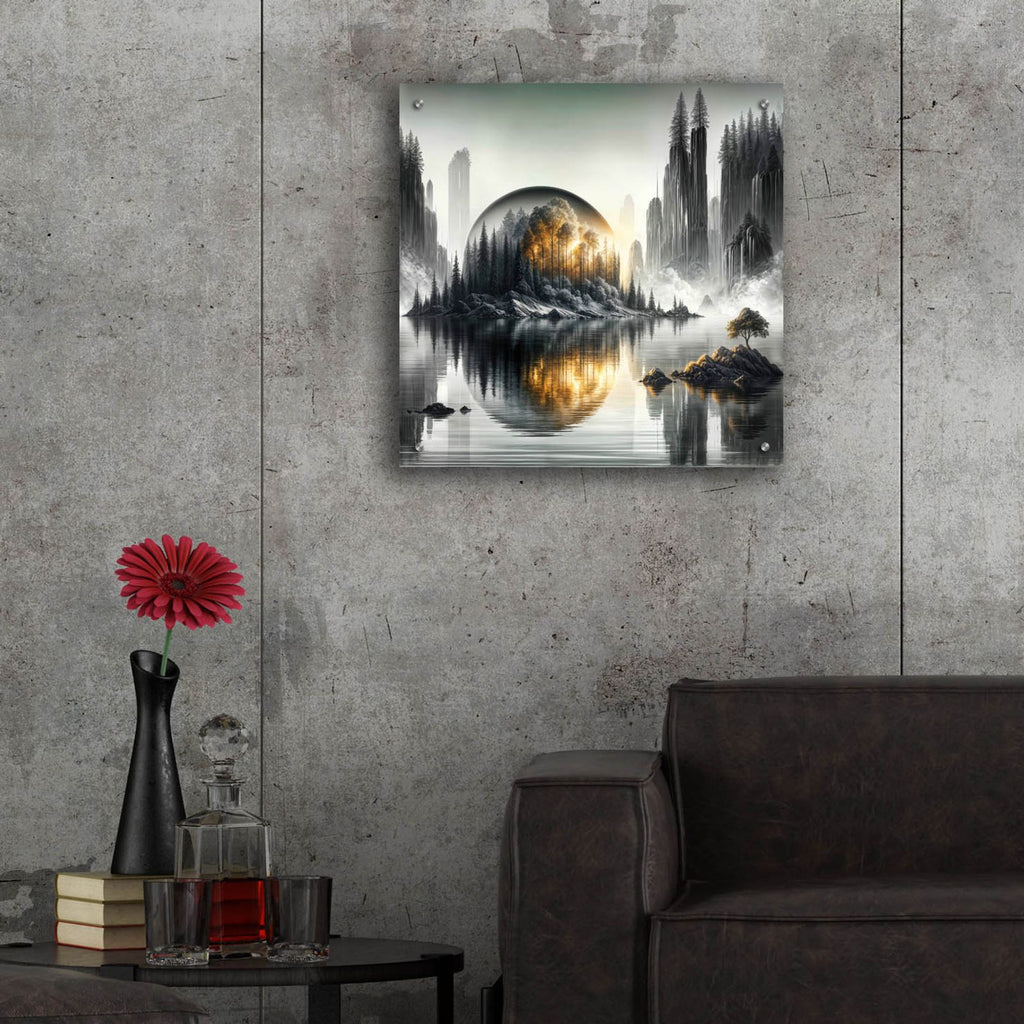 Still World by Rey Klimt - 24x24 acrylic wall art in a room