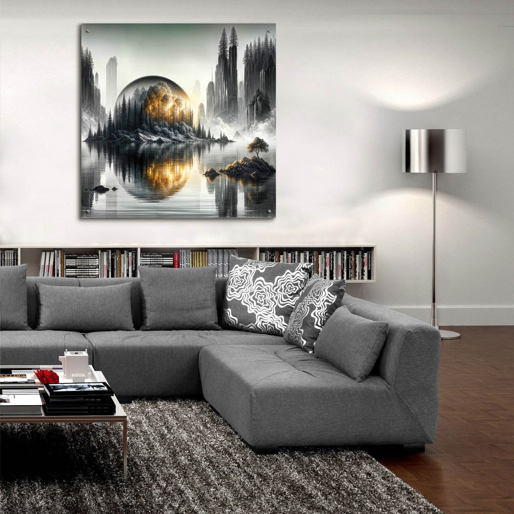 Still World by Rey Klimt - 36x36 acrylic wall art in a room