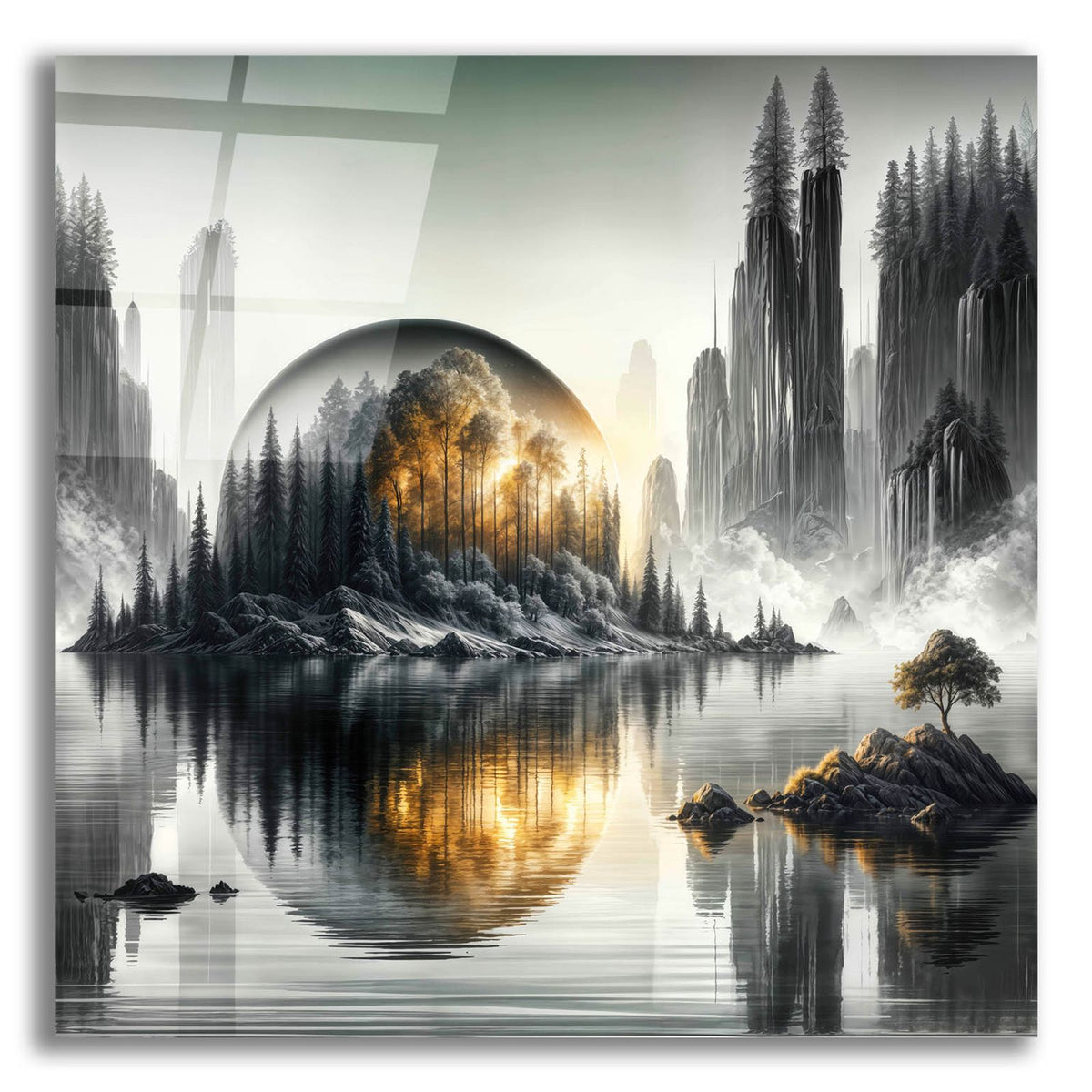 Still World by Rey Klimt acrylic glass wall art