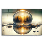 Sunrise Globe by Rey Klimt acrylic glass wall art