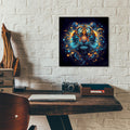 Tiger Portrait by Rey Klimt - 12x12 acrylic wall art in a room
