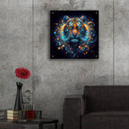 Tiger Portrait by Rey Klimt - 24x24 acrylic wall art in a room