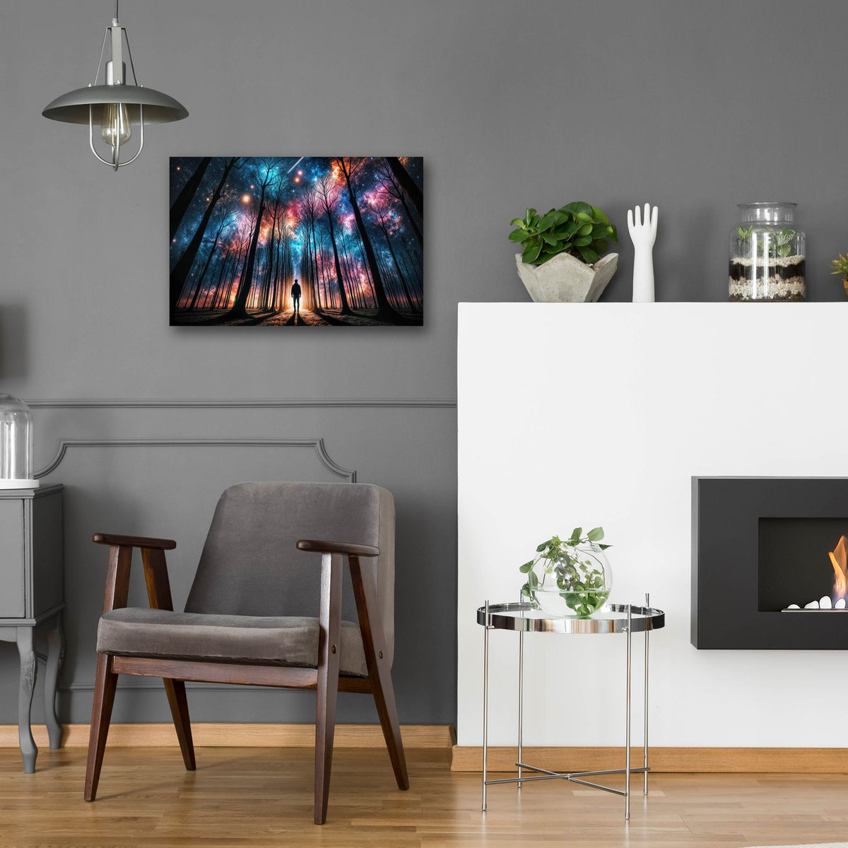 Underneath The Stars by Rey Klimt - 24x16 acrylic wall art in a room