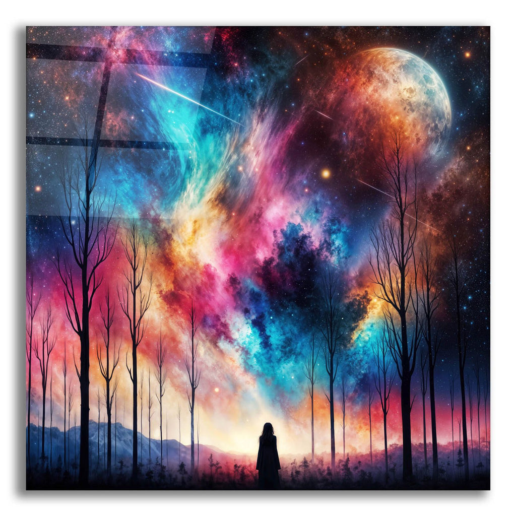 Universe On Fire by Rey Klimt acrylic glass wall art
