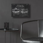 Epic Art 'transporting beer Blueprint Patent Chalkboard,' Acrylic Glass Wall Art,16x12