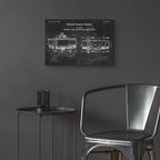 Epic Art 'transporting beer Blueprint Patent Chalkboard,' Acrylic Glass Wall Art,24x16