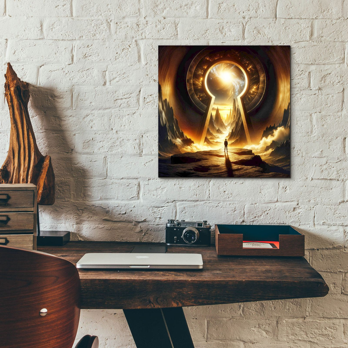 Unlock Your Path by Rey Klimt - 12x12 acrylic wall art in a room