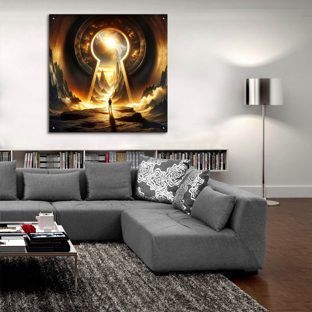 Unlock Your Path by Rey Klimt - 36x36 acrylic wall art in a room