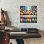 Vibrant Umbrellas 2 by Rey Klimt - 12x12 acrylic wall art in a room
